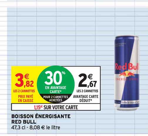 boissoon énergisante red  bul