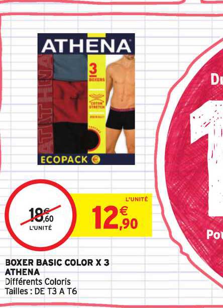 Boxer Basic Color X3 Athena