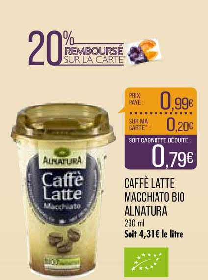 caffé latte macchiato bio alnatura