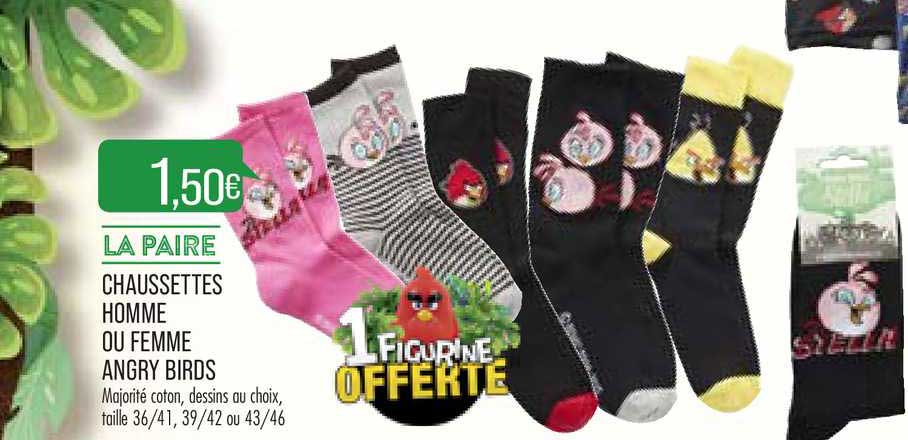 Chaussettes Homme Ou Femme Angry Birds