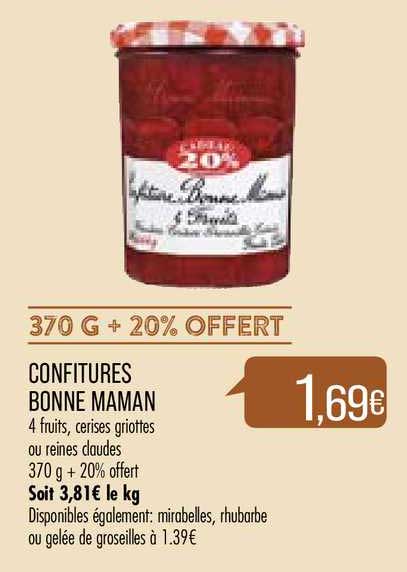 confitures bonne maman