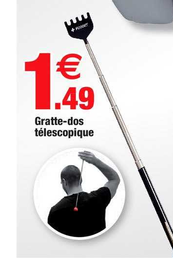 gratte dos téléscopique