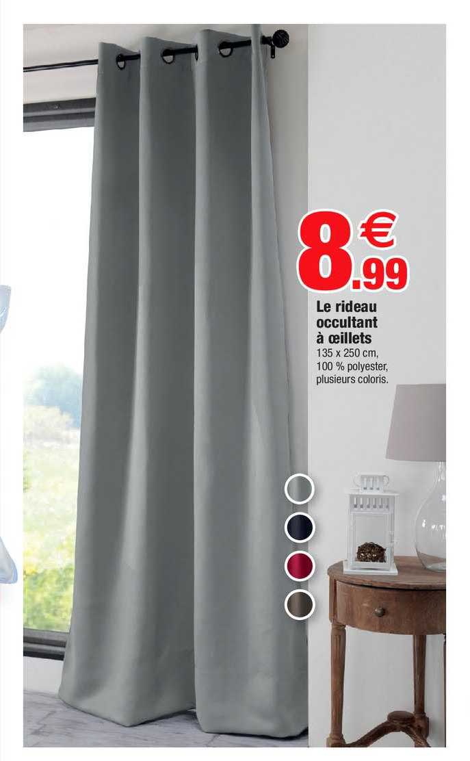 Le Rideau Occultant à œillets