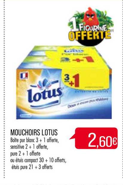 Mouchoirs Lotus