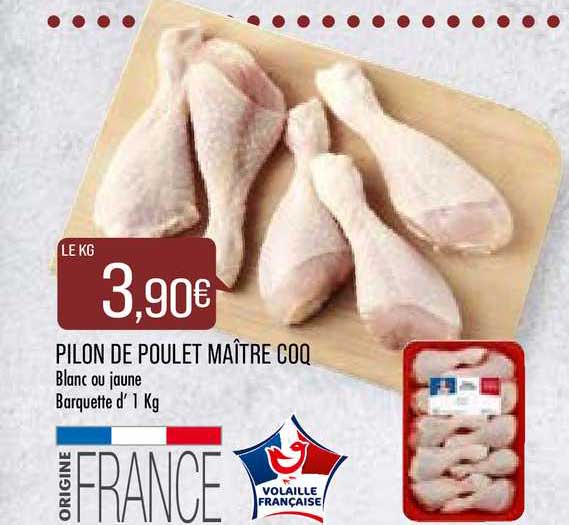 pilon de poulet maître coq