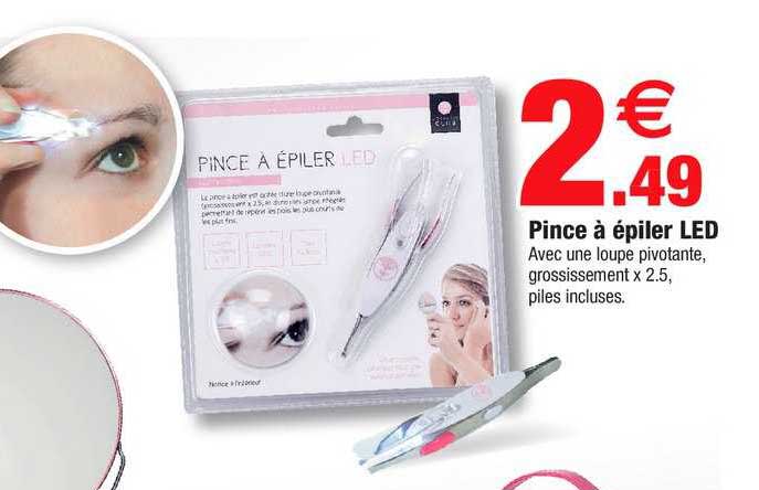 pince à épiler led