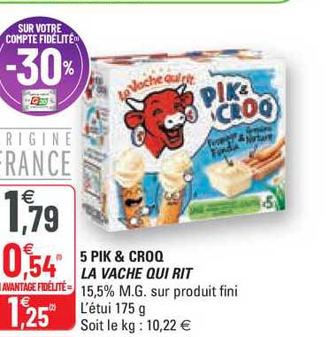 5 pik & croq la vache qui rit