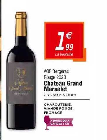 aoop bergerac rouge 2020 château grand marsalet