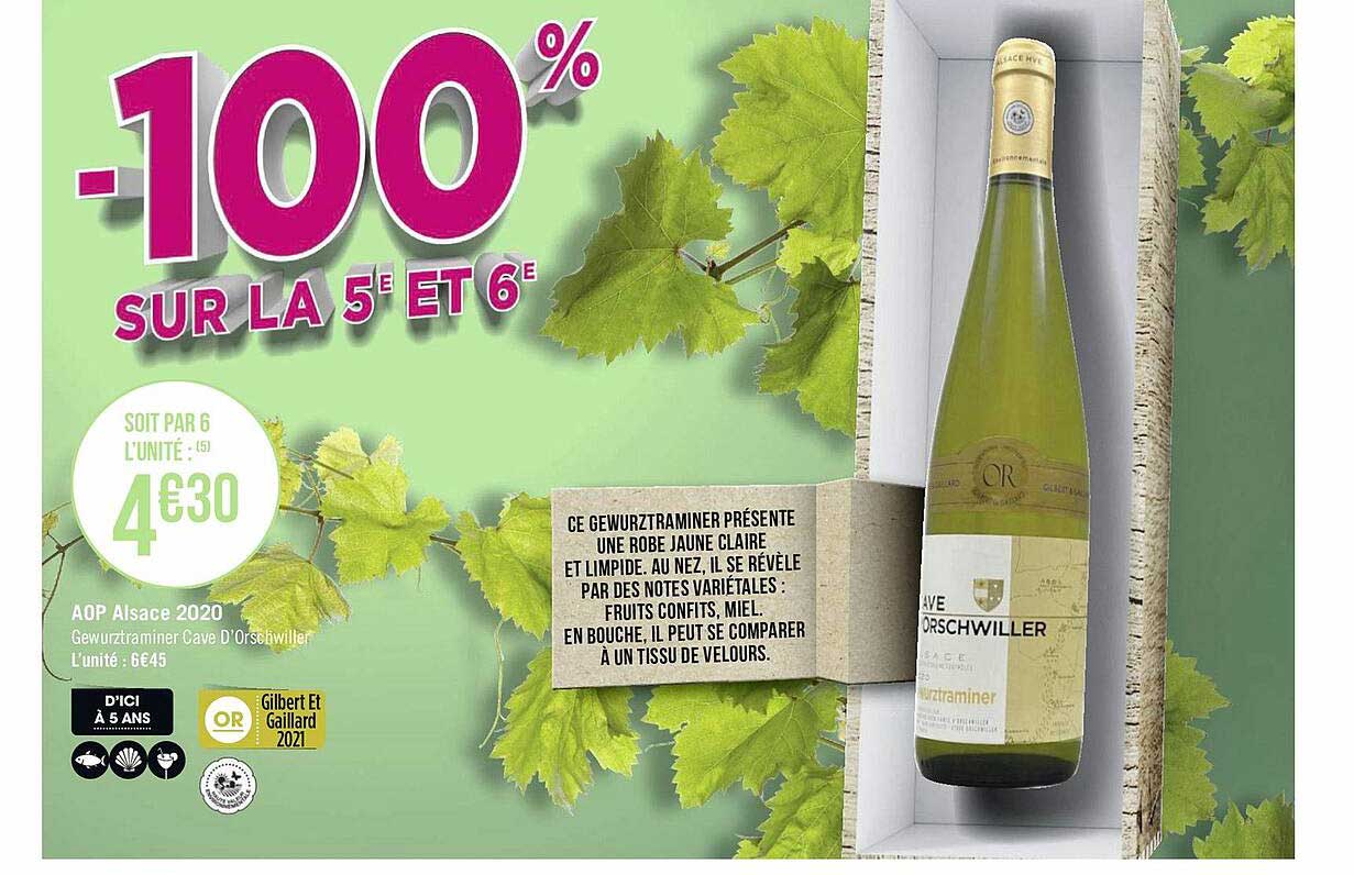 aop alsace 2020 gewurztraminer cave d'orschwiller