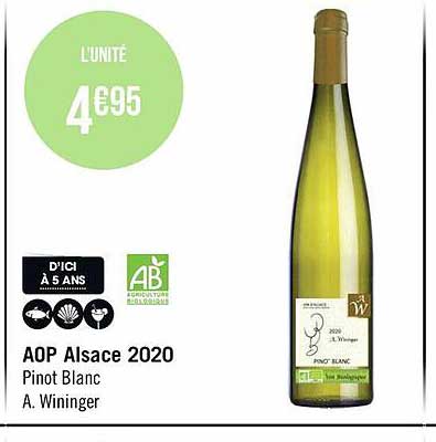 aop alsace 2020 pinot blanc