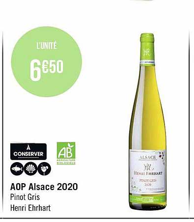 aop alsace 2020 pinot gris henri ehrhart
