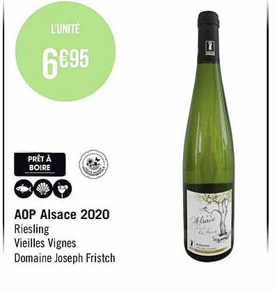 aop alsace 2020 riesling vieilles vignes domaine joseph fristch