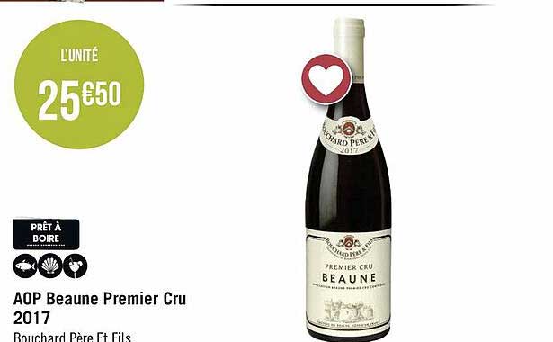 aop beaune premier cru 2017 bouchard père et fils