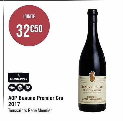 Aop Beaune Premier Cru 2017 Toussaints René Monnier