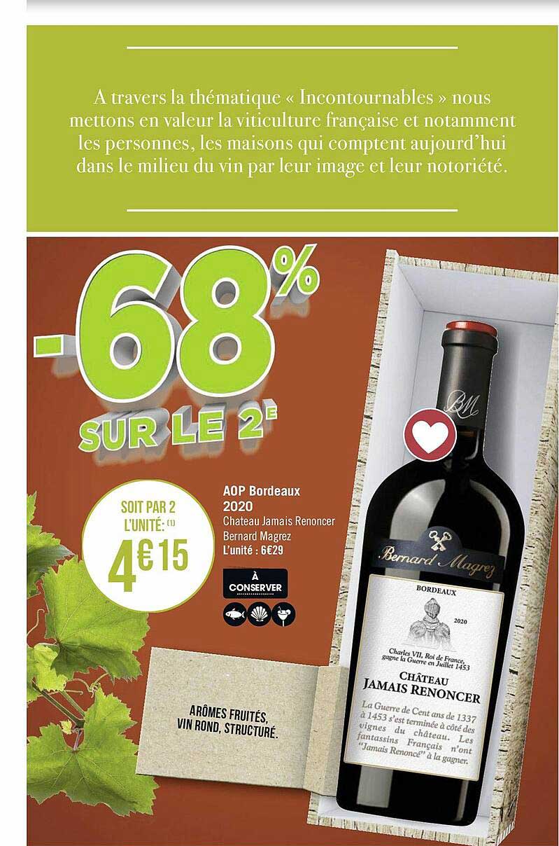 aop bordeaux 2020 château jamais renoncer