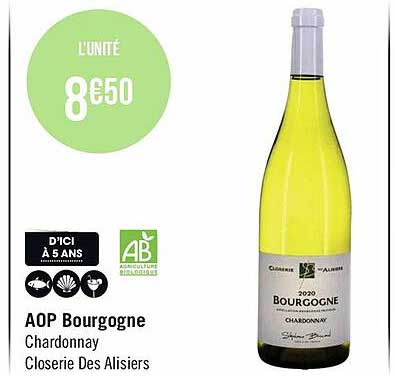 aop bourgogne chardonnay closerie des alisiers
