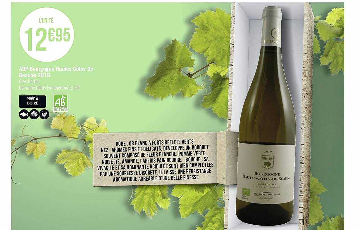 aop bourgogne hautes côtes de beaune 2019 clos bortier