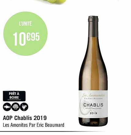 aop chablis 2019 les amonites par éric beaumard