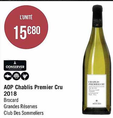 aop chablis premier cru 2018 brocard