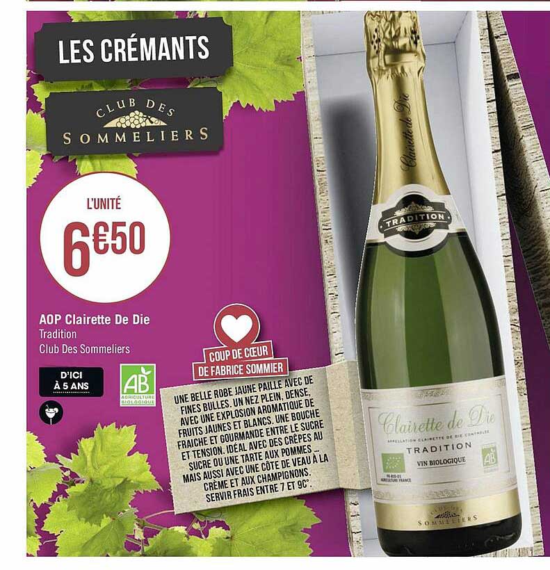 aop clairette de die tradition club des sommeliers