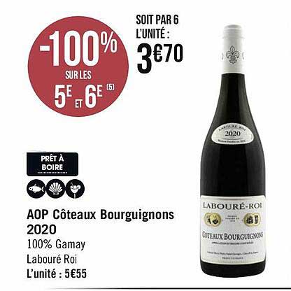 aop côteaux bourguignons 2020 100% gamay labouré roi