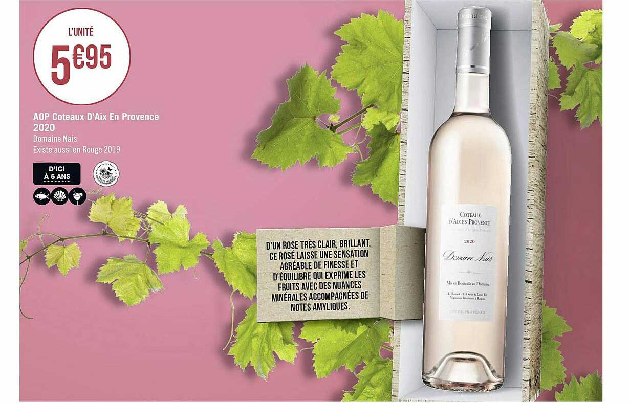 aop coteaux d'aix en provence 2020 domaine nais