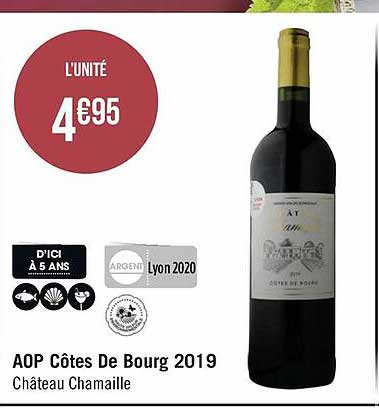 aop côtes de bourg 2019 château chamaille