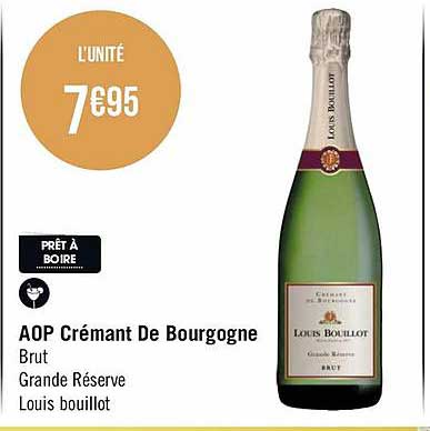 Aop Crémant De Bourgogne Brut Grande Réserve Louis Bouillot