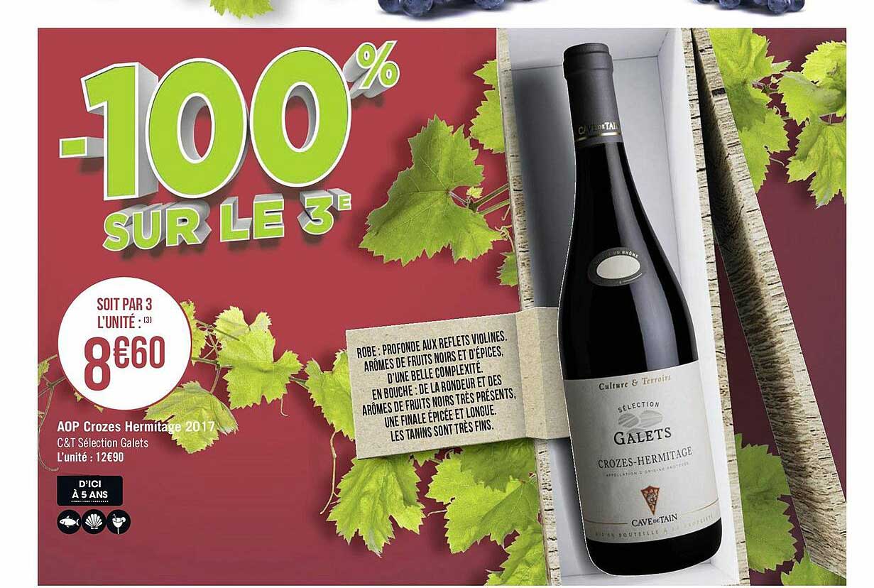 aop crozes hermitage 2017 c&t sélection galets