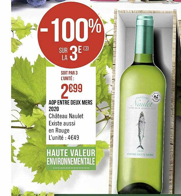 aop entre deux mers 2020 château naulet