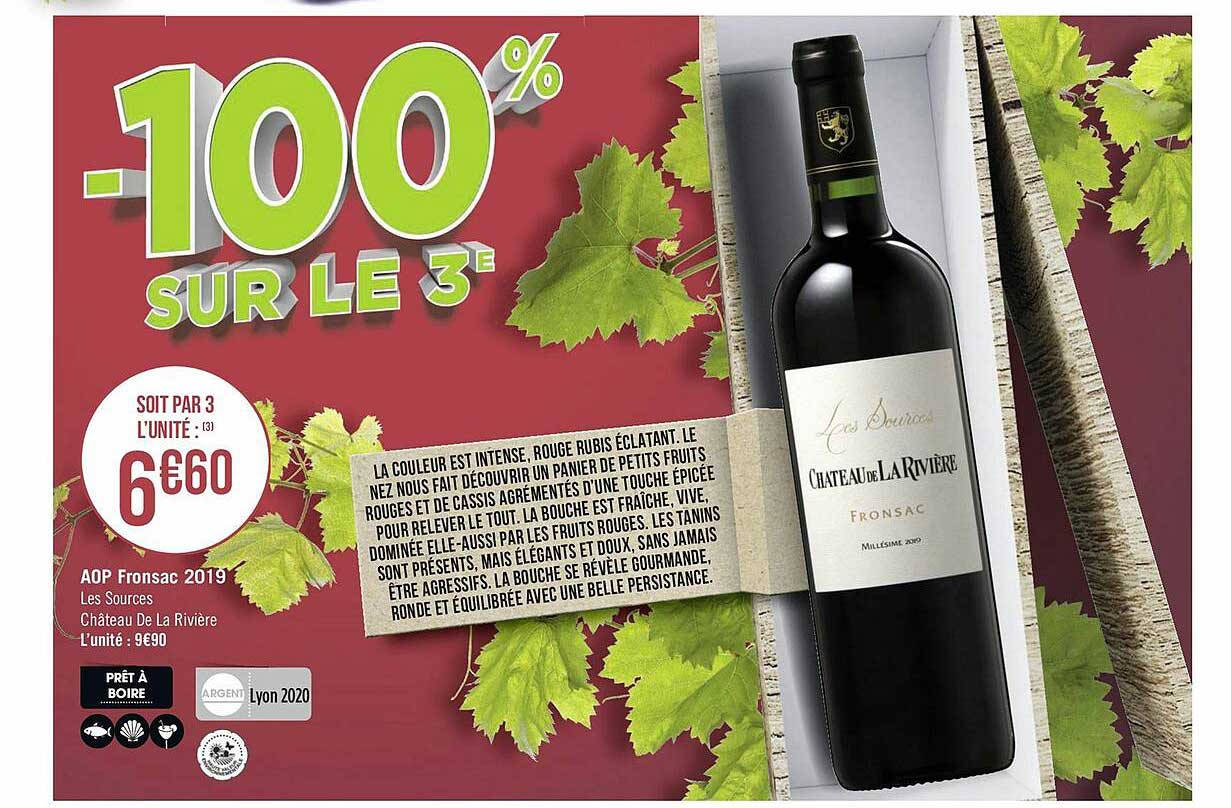 aop fronsac 2019 les sources château de la rivière