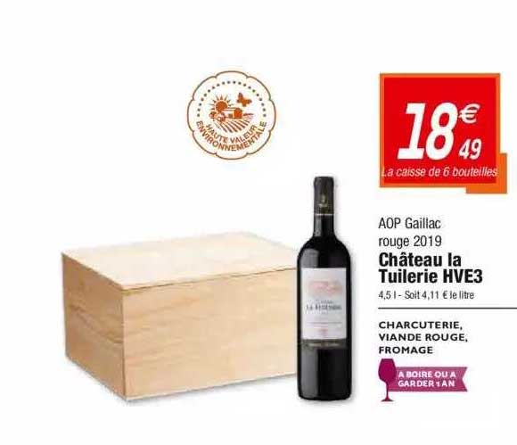 aop gaillac rouge 2019 château la tuilerie hve3