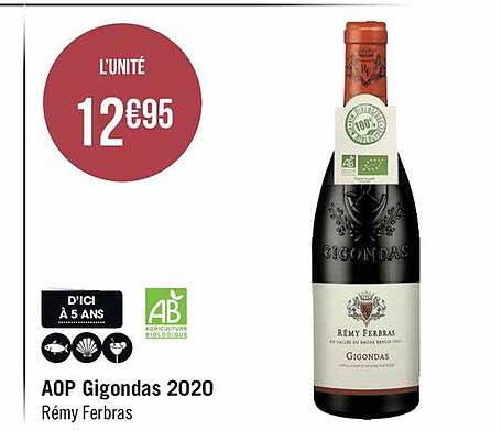 aop gigondas 2020 rémy ferbras