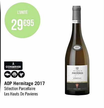 aop hermitage 2017 sélection parcellaire les hauts de pavières