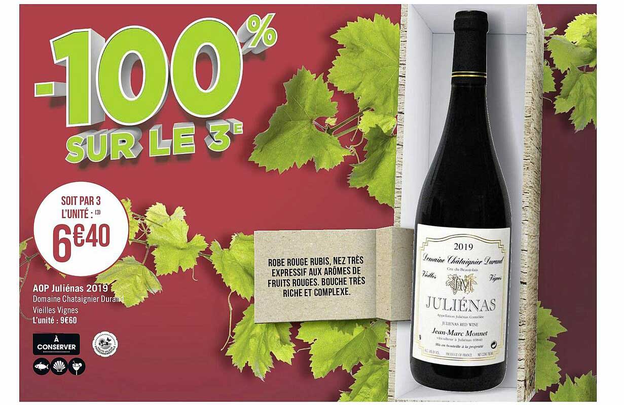 aop juliénas 2019 domaine chataignier durand vieilles vignes