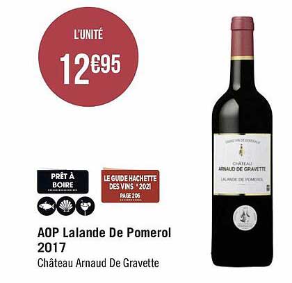 aop lalande de pomerol 2017 château arnaud de gravette