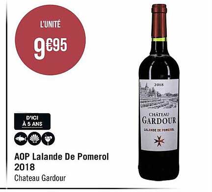 aop lalande de pomerol 2018 château gardour