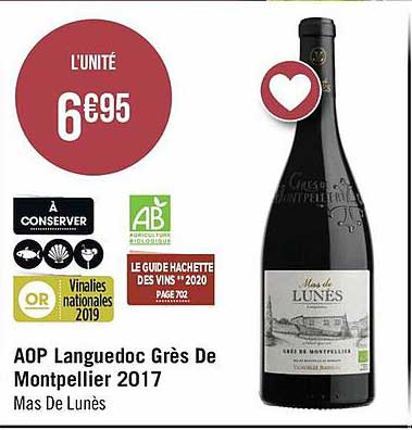 aop languedoc grès de montpellier 2017