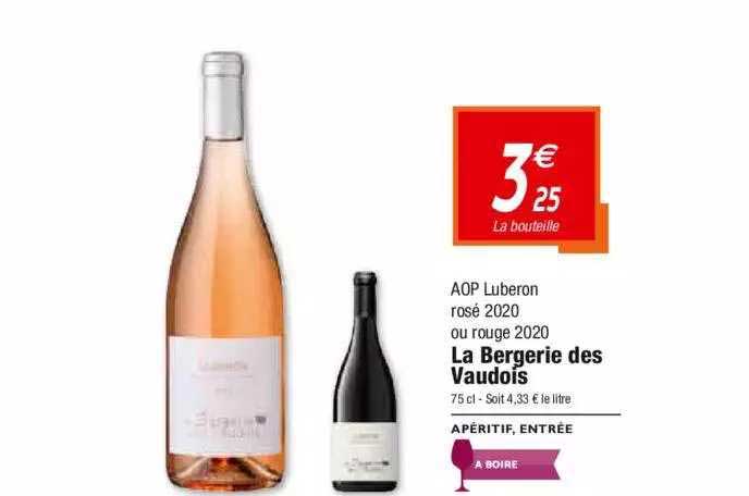 Aop Luberon Rosé 2020 Ou Rouge 2020 La Bergerie Des Vaudois