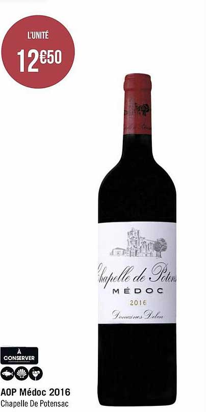aop médoc 2016 chapelle de potensac
