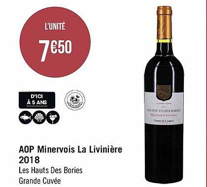 Aop Minervois La Livière 2018 Les Hauts Des Bories Grand Cuvée