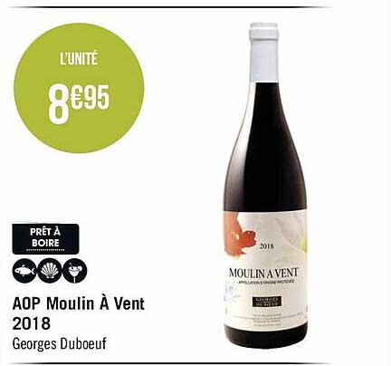 aop moulin à vent 2018 georges duboeuf