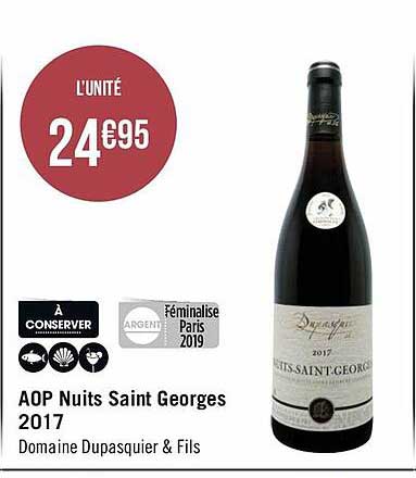aop nuits saint georges 2017 domaine dupasquier & fils