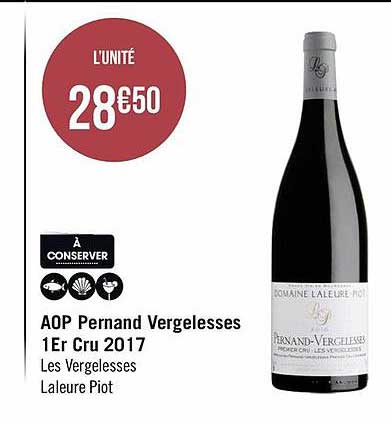 aop pernand vergelesses 1er cru 2017 les vergelesses laleure piot