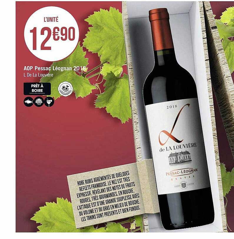 aop pessac léognan 2018 l de la louvière