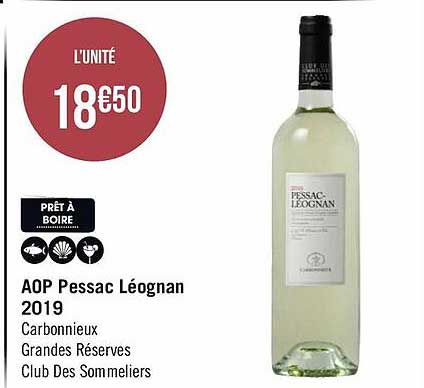 aop pessac léognan 2019 carbonnieux