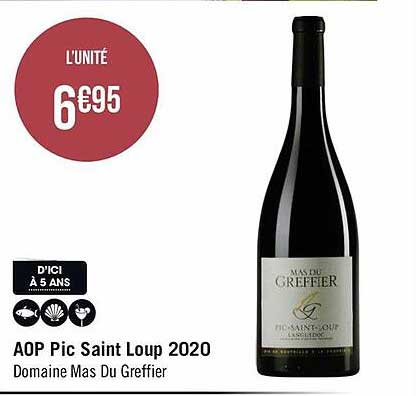 aop pic saint loup 2020 domaine mas du greffier
