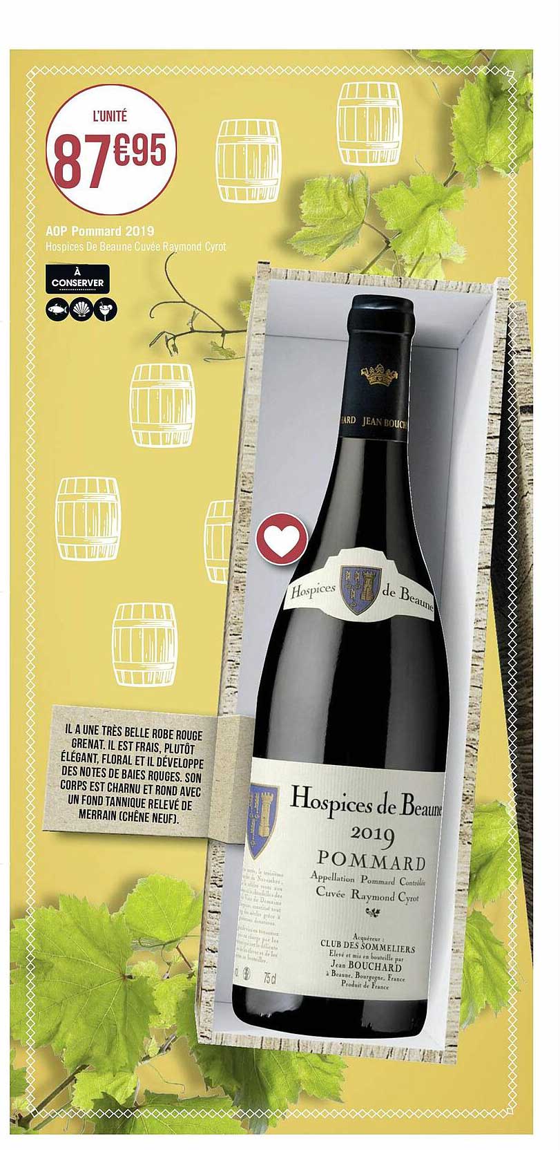 aop pommard 2019 hospices de beaune cuvée raymond cyrot
