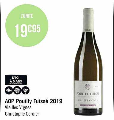 aop pouilly fuissé 2019 vieilles vignes christophe cordier