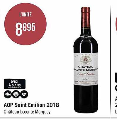 aop saint emilion 2018 château leconte marquey